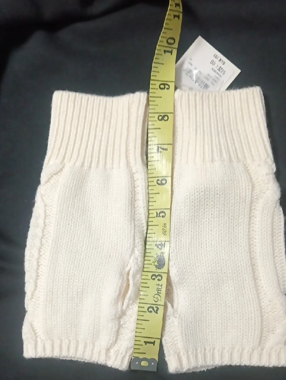 Club Monaco Ivory Cable-Knit Fingerless Gloves
